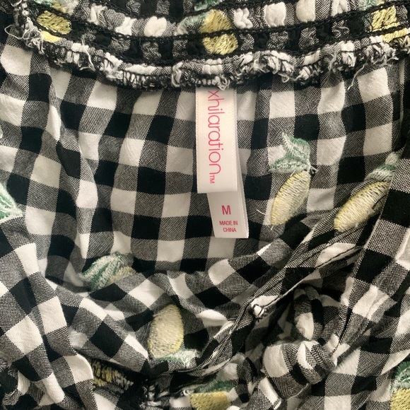 GINGHAM LEMON CROP AND SHORT SET - Picture 3 of 6